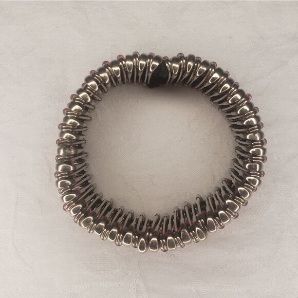 Vintage bead pin bracelet - Picture 2 of 4